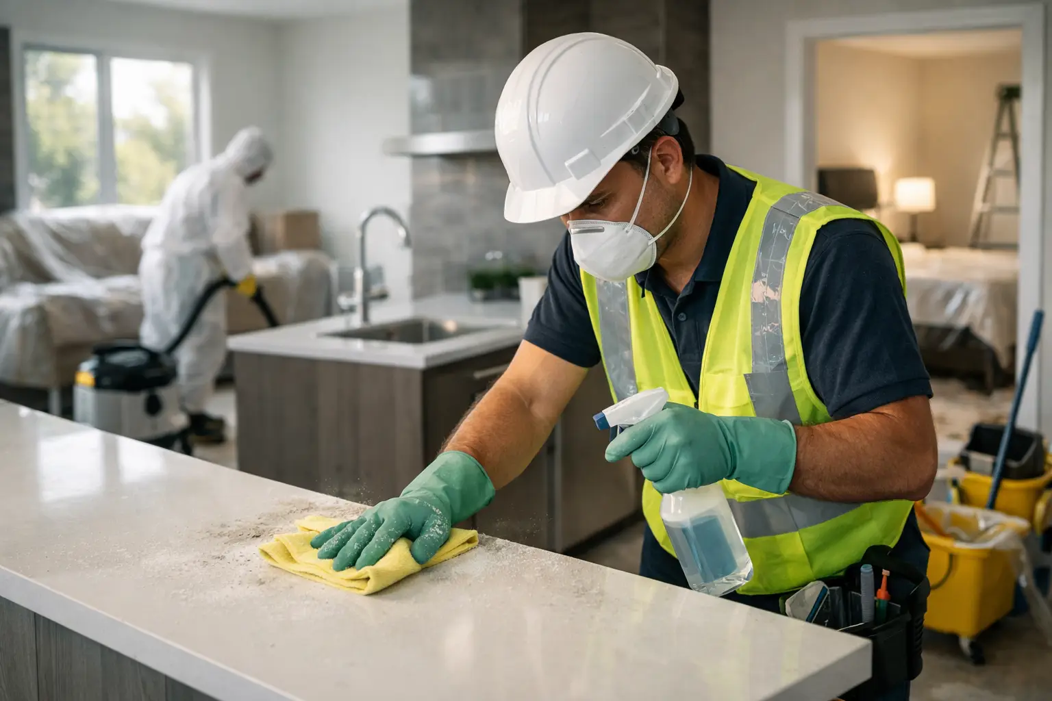 A Post Construction Cleanup Example, Room by Room