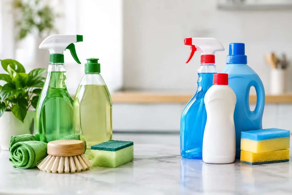 Green Cleaning vs Traditional Products Compared
