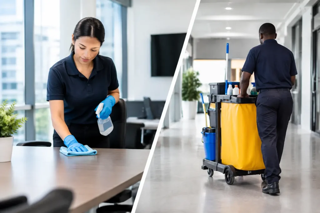 Office Cleaning vs Janitorial Services: What Fits?